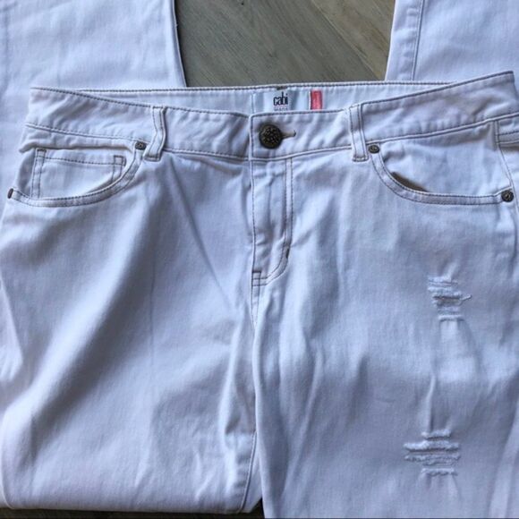 CABI Destructed Slim Boyfriend #5089 Size 8 EUC - Picture 4 of 7